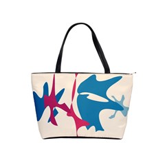 Decorative Amoeba Abstraction Shoulder Handbags by Valentinaart