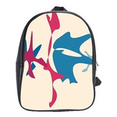 Decorative Amoeba Abstraction School Bags (xl)  by Valentinaart