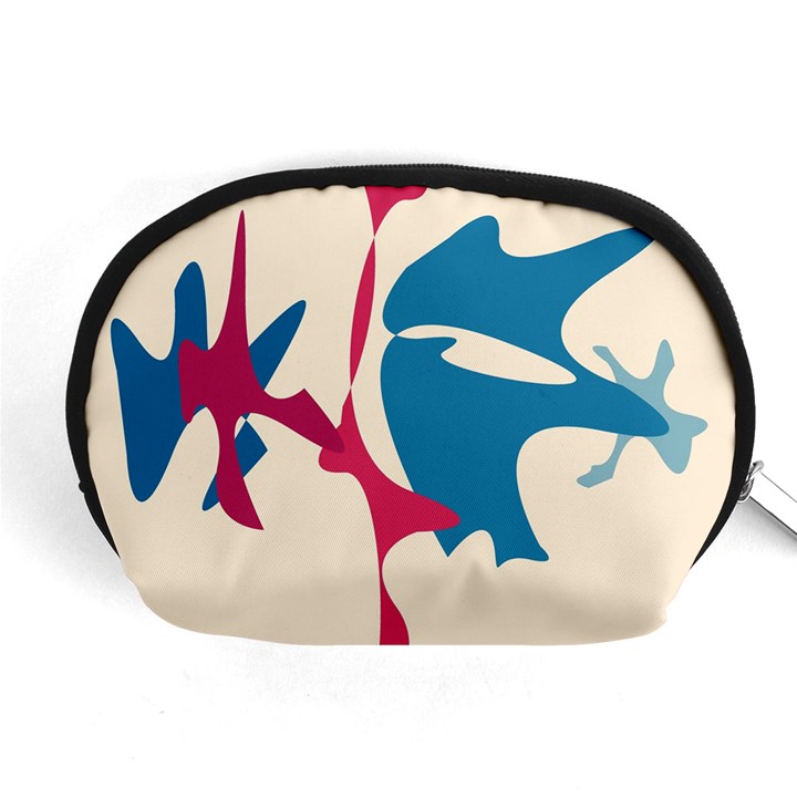 Decorative amoeba abstraction Accessory Pouches (Medium) 