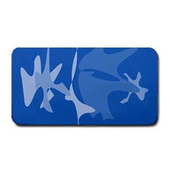 Blue Amoeba Abstraction Medium Bar Mats by Valentinaart