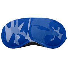 Blue Amoeba Abstraction Sleeping Masks by Valentinaart