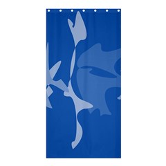 Blue Amoeba Abstraction Shower Curtain 36  X 72  (stall)  by Valentinaart