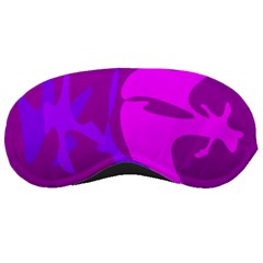 Purple, Pink And Magenta Amoeba Abstraction Sleeping Masks by Valentinaart