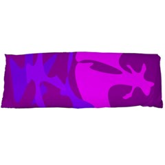 Purple, Pink And Magenta Amoeba Abstraction Body Pillow Case Dakimakura (two Sides) by Valentinaart