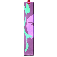 Purple Amoeba Abstraction Large Book Marks by Valentinaart