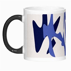 Blue Amoeba Abstract Morph Mugs by Valentinaart