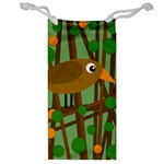 Brown bird Jewelry Bags Front