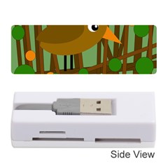 Brown Bird Memory Card Reader (stick)  by Valentinaart