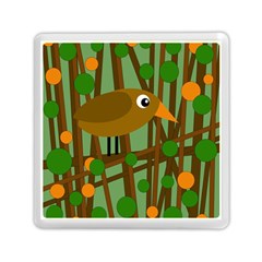 Brown Bird Memory Card Reader (square)  by Valentinaart