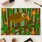 Brown bird Cosmetic Bag (XXL)  Back