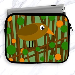 Brown Bird Apple Ipad 2/3/4 Zipper Cases by Valentinaart