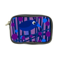 Purple Bird Coin Purse by Valentinaart