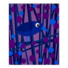 Purple Bird Shower Curtain 60  X 72  (medium)  by Valentinaart