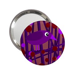 Sweet Purple Bird 2 25  Handbag Mirrors by Valentinaart