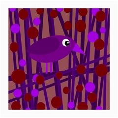 Sweet Purple Bird Medium Glasses Cloth by Valentinaart