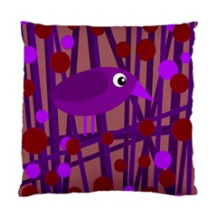 Sweet Purple Bird Standard Cushion Case (one Side) by Valentinaart