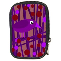 Sweet Purple Bird Compact Camera Cases by Valentinaart