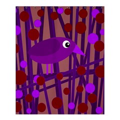 Sweet Purple Bird Shower Curtain 60  X 72  (medium)  by Valentinaart