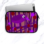 Sweet purple bird Apple iPad Mini Zipper Cases Front