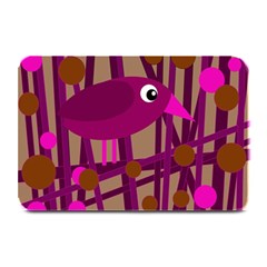 Cute Magenta Bird Plate Mats by Valentinaart