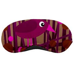 Cute Magenta Bird Sleeping Masks by Valentinaart