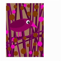 Cute Magenta Bird Large Garden Flag (two Sides) by Valentinaart