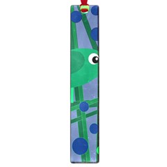 Green And Blue Bird Large Book Marks by Valentinaart