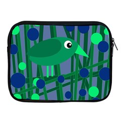 Green And Blue Bird Apple Ipad 2/3/4 Zipper Cases by Valentinaart