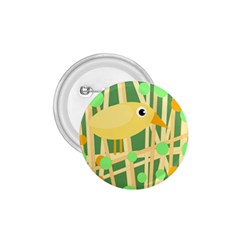 Yellow Little Bird 1 75  Buttons by Valentinaart