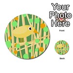 Yellow little bird Multi-purpose Cards (Round)  Front 1