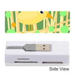 Yellow Little Bird Memory Card Reader (stick)  by Valentinaart