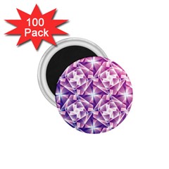 Purple Shatter Geometric Pattern 1 75  Magnets (100 Pack)  by TanyaDraws