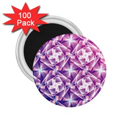 Purple Shatter Geometric Pattern 2 25  Magnets (100 Pack)  by TanyaDraws