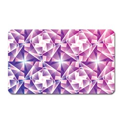 Purple Shatter Geometric Pattern Magnet (rectangular) by TanyaDraws