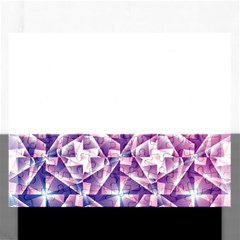 Purple Shatter Geometric Pattern Rectangular Jigsaw Puzzl by TanyaDraws