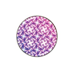 Purple Shatter Geometric Pattern Hat Clip Ball Marker by TanyaDraws