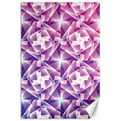 Purple Shatter Geometric Pattern Canvas 20  X 30   by TanyaDraws