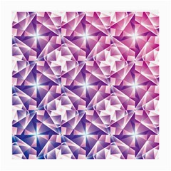 Purple Shatter Geometric Pattern Medium Glasses Cloth (2-side) by TanyaDraws