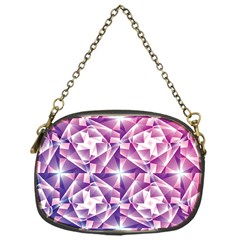 Purple Shatter Geometric Pattern Chain Purses (one Side)  by TanyaDraws