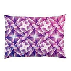 Purple Shatter Geometric Pattern Pillow Case by TanyaDraws