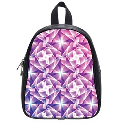 Purple Shatter Geometric Pattern School Bags (small)  by TanyaDraws