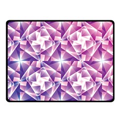 Purple Shatter Geometric Pattern Fleece Blanket (small) by TanyaDraws