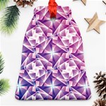 Purple Shatter Geometric Pattern Ornament (Bell)  Front