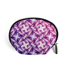 Purple Shatter Geometric Pattern Accessory Pouches (small)  by TanyaDraws