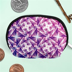 Purple Shatter Geometric Pattern Accessory Pouches (medium)  by TanyaDraws