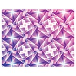 Purple Shatter Geometric Pattern Double Sided Flano Blanket (Medium)  60 x50  Blanket Front