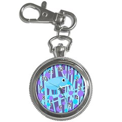 Blue And Purple Bird Key Chain Watches by Valentinaart