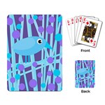 Blue and purple bird Playing Card Back