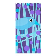 Blue And Purple Bird Shower Curtain 36  X 72  (stall)  by Valentinaart