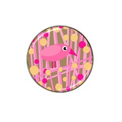 Pink Bird Hat Clip Ball Marker (10 Pack) by Valentinaart